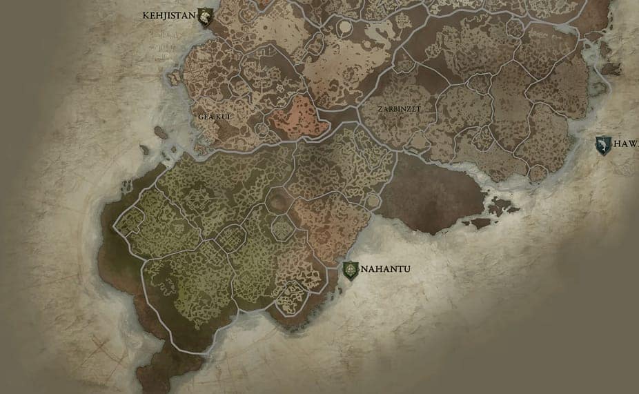 Diablo IV Vessel of Hatred new region Nahantu