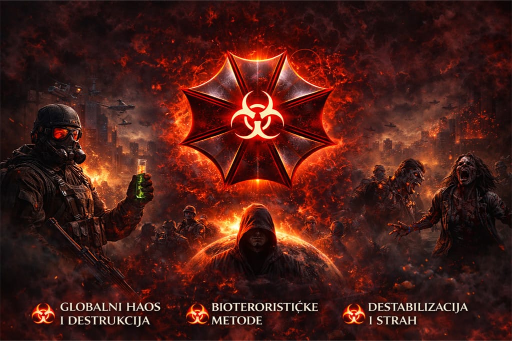 Ciljevi i ideologija Neo Umbrella organizacije u Resident Evil timeline prikaz kroz bioterorizam, haos i globalnu destrukciju u Resident Evil timeline svetu