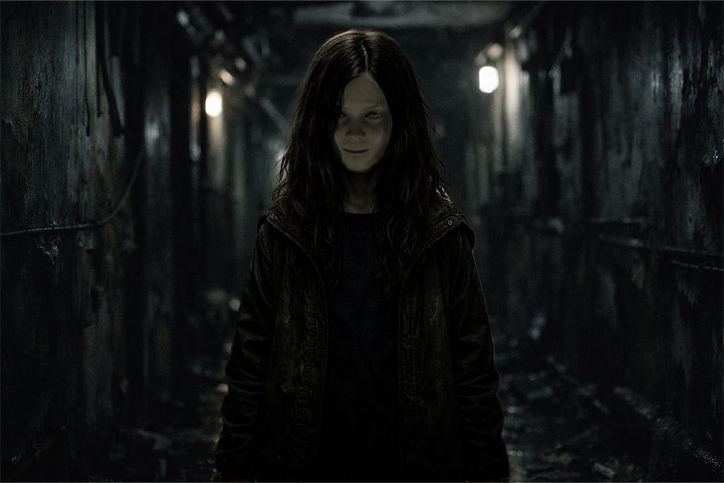 Vveline e-type biološko oružje u resident evil timeline, mračan hodnik i prisustvo eveline u resident evil eveline e-type biološko oružje sceni