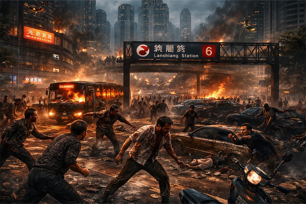 Početak epidemije u Kini u Resident Evil timeline prikaz kroz haos u Lanshiangu, širenje C-virusa i paniku među civilima u Resident Evil timeline svetu