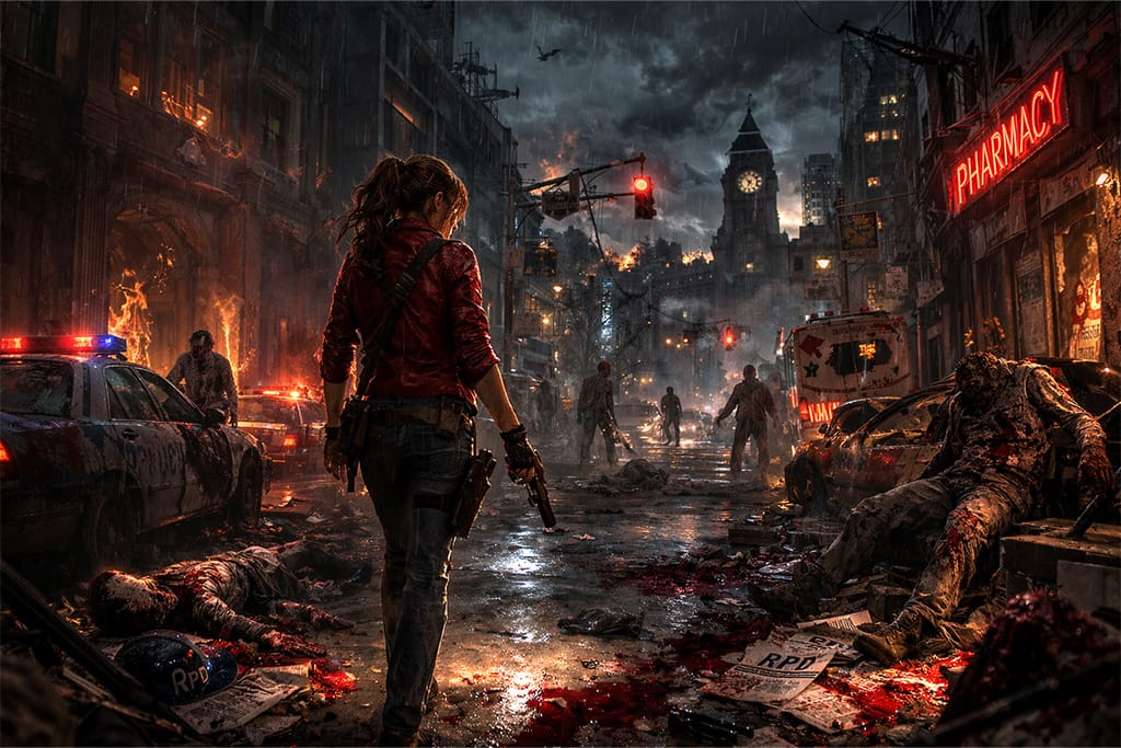 Claire put kroz ulice Raccoon Cityja | Resident Evil timeline