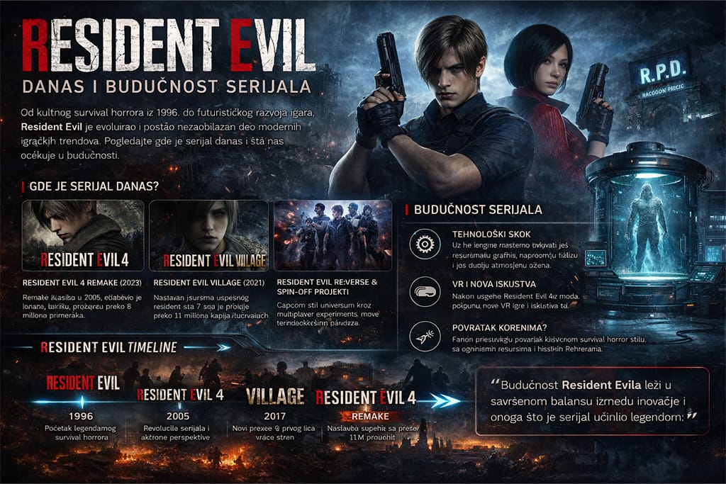 Resident evil timeline danas i budućnost serijala prikaz evolucije od klasičnog survival horror do futurističkog razvoja igara