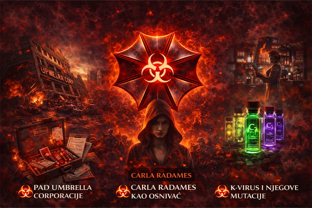 Kako je Neo Umbrella organizacija nastala u Resident Evil timeline prikaz kroz pad Umbrella korporacije i razvoj bioterorizma u Resident Evil timeline svetu
