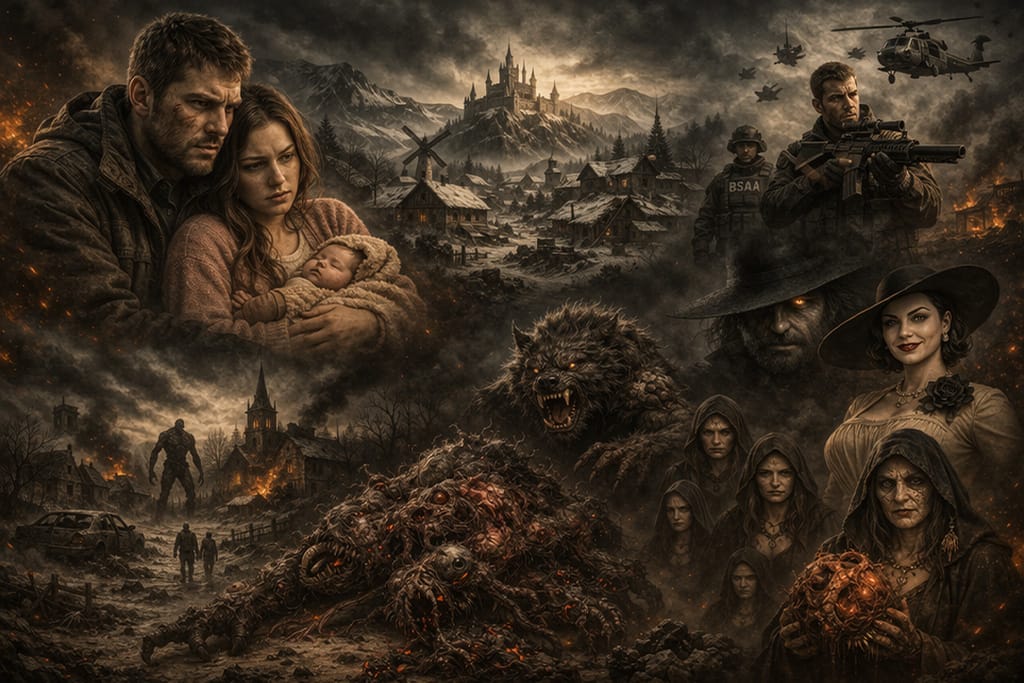 Resident Evil timeline period nakon Baker incidenta prikazuje novu fazu bioterorizma sa Ethan Winters, Mia i BSAA u Resident Evil timeline kontekstu