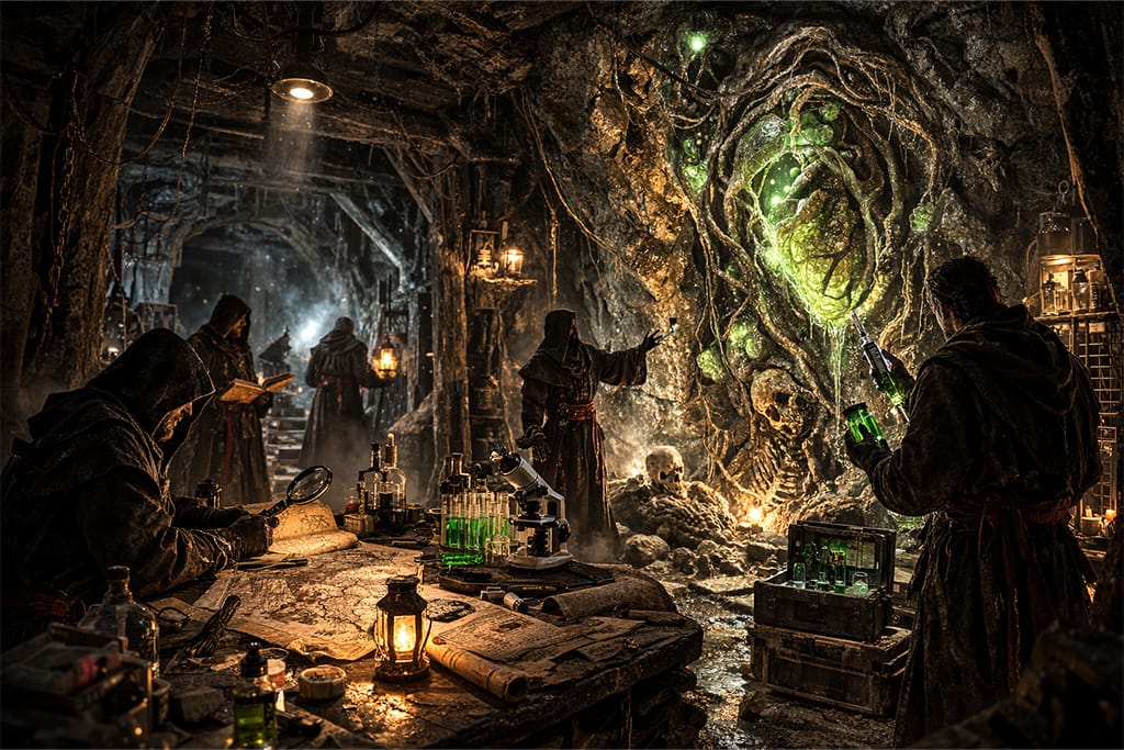 Resident Evil timeline RE4 i Las Plagas - članovi kulta Los Illuminados ponovo otkrivaju drevni Las Plagas parazit u napuštenim rudnicima ispod zamka Salazar u severnoj Španiji