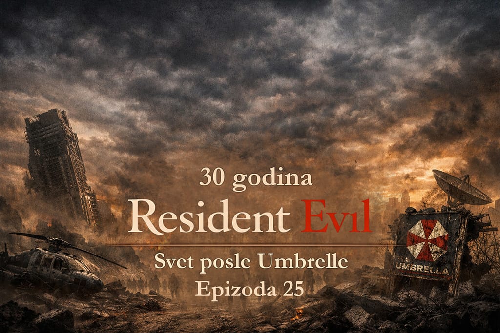 Resident Evil timeline prikazuje svet posle Umbrelle kroz haotičan rat između militantnih jedinica i mutiranih bića, gde novi virusi razaraju gradove i oblikuju budućnost u timeline Resident evil posle umbrelle