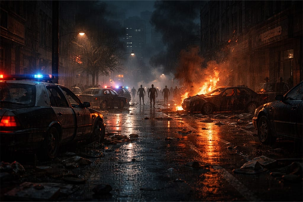 Claire put kroz Raccoon City tokom epidemije dok zombi horde izlaze na ulice u Resident Evil serijalu