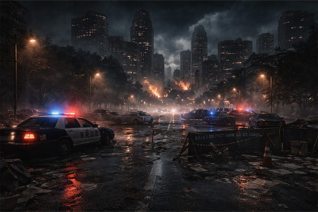 Razoreni Raccoon City tokom početka epidemije dok dolazak Leona otkriva grad koji je već izgubljen – Resident Evil timeline